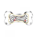 Halloween stainless steel bone cookie cutter DIY baking mold spooky pastry biscuit tool party - Bone 7016