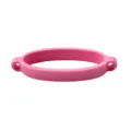 Pink silicone cup band strap ring replacement accessory for portable water bottle handle holder. - Bulk/Unpackaged / Rose Red