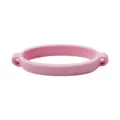 Pink silicone cup ring band, elastic bottle strap holder accessory for portable carrying. - Bulk/Unpackaged / Light Pink