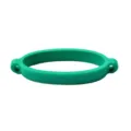Green silicone water bottle strap band elastic ring loop portable handle accessory variant - Bulk/Unpackaged / Green