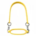 Silicone water bottle strap handle portable cup holder ring with metal clasps yellow color. - Cup Ring + Lanyard / Yellow