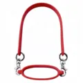 Red silicone water bottle strap ring silicone cup holder band with metal clasps portable handle - Cup Ring + Lanyard / Red
