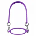 Purple silicone water bottle strap ring portable handle with metal clasps for cup carrier - Cup Ring + Lanyard / Purple