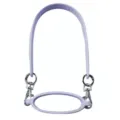 Silicone cup strap variant in lavender with woven texture and metal clasps for Stanley. - Cup Ring + Lanyard / Light Purple