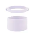 Silicone cup sleeve and strap ring set, light purple portable tumbler boot and handle loop. - Cup Ring + Cup Sleeve / Light Purple