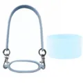 Silicone water bottle handle strap and protective silicone boot set for Stanley cup outdoor. - Lanyard + Cup Ring + Cup Sleeve / Light Blue