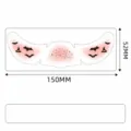Pegatina de tatuaje facial temporal de Halloween, diseño de murciélago pecas 150x52mm - QT-0177