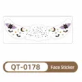 Pegatina facial temporal impermeable de Halloween murciélago estrella tatuaje modelo QT0178 - QT-0178