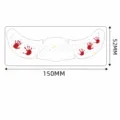 Halloween temporary face tattoo sticker bloody handprint design waterproof makeup spec 150x52mm - QT-0180