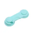 Kinderveiligheid slot kast deur lade protector baby veiligheidsslot groen 1 stuk pack - Lichtgroen