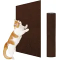 Braune selbstklebende Katzenkratzmatte fur Mobel und Wand als Katzenkratzbrett. - Braun