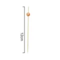 12cm bamboo cocktail picks with decorative gold beads for party, sushi, and fruit decoration. - Rose Gold