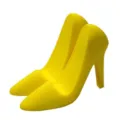 Yellow high heel silicone phone holder creative lazy mobile phone stand cute desk accessory - Default / Yellow