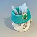 Japans creatief canvas etui grote capaciteit schattige geborduurde pennenzak tas - Kleine Boom