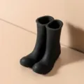 Creative rain boot shaped desktop organizer, multi-functional pen and toothbrush holder stand. - Black