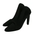 Black silicone high heel shoe mobile phone stand, creative lazy desktop holder accessory. - Default / Black