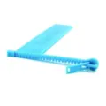 Blue plastic zipper bookmark creative page marker for student reading and book page sharing - Sky Blue