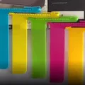 Colorful plastic zipper bookmarks creative page markers cute student reading stationery set - Yellow