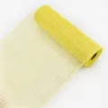 Yellow Poly Mesh Ribbon Roll for Wreaths, Gift Wrapping and DIY Party Decor Crafts - 26cm*10 Yards / Yellow