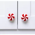 Red and white peppermint candy cabinet knobs decorative drawer pulls for kitchen furniture hardware - Candy / 5 Pieces Per Pack