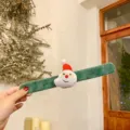 Bracelet slap de Noël pour enfants jouet en peluche Père Noël mignon vert festif détail. - Bracelet slap Père Noël