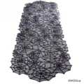 Halloween zwarte kant tafelloper spinnenweb tafelkleed griezelige feest decor doek - Halloween Grote Tafelloper