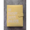 Κίτρινο τετράδιο προϋπολογισμού 100 Envelope Challenge σημειωματάριο για οικονομικούς στόχους. - Σελίδες Χωρίς Αριθμούς / Ανοιχτό κίτρινο