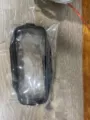 Transparent black cosmetic bag large capacity PVC travel zipper toiletry storage pouch for use - Black