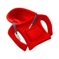 Lustiger Mini Auto Gangschaltung Hoodie Bezug, roter Schalthebel Schutz mit Tasche Kordel. - Rot