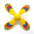 Colorful windmill shoe charm for clogs and bags cute rotary PVC shoe decoration accessory - 14mm Buttons for Hole Bag / Yellow