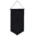 Large black canvas enamel pin banner wall hanging display for brooches and badges, simple style. - S / Black
