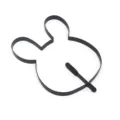 Black non-stick funny rabbit egg mold for breakfast cooking, creative kitchen gadget tool. - Rabbit