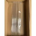 6-pack clear glass straws with cleaning brush replacement set accessories for 40oz cups - 6 Straws + Straw Brush Set (Transparent) / Rigid Straws