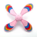 Cute rotatable windmill shoe charm for EVA hole shoes and Bogg bags, lovely pink decorative accessory. - 14mm Buttons for Hole Bag / Pink