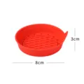 Sottobicchiere per auto in silicone rosso, diametro 8 cm, tappetino antiscivolo - Rosso