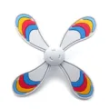 Cute rotatable windmill shoe charm for EVA hole shoes, colorful bag buckle accessory. - Gray