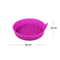 Silicone car cup holder coaster, non-slip heat insulation anti-overflow pink mat for auto. - Dark Violet