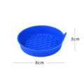 Blue silicone car cup coaster anti-slip mat for auto interior storage slot accessories - Blue