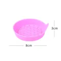 Pink silicone car cup holder coaster anti-slip mat with honeycomb texture design 8x3cm - Pink