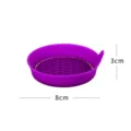 Sottobicchiere per auto in silicone viola con strass e design antiscivolo 8x3 cm. - Violetto Scuro