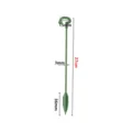 Green plastic plant support stake for orchids, 27cm length with 3mm stem for garden use. - 27cm Bracket