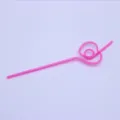 Pink PET novelty shaped drinking straw for fun party events, bridal showers and celebrations. - Heart / Pink