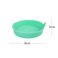 Sottobicchiere auto in silicone verde con strass luminosi e design a nido d'ape 8x3cm - Verde menta