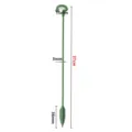 Green plastic plant support stake for orchids and flowers with dimension markers 37cm length. - 37cm Bracket