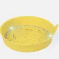 Bling rhinestone car cup holder coaster, yellow silicone auto interior accessories - Yellow