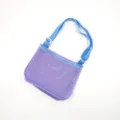 Paidiki tsanta paralias se dihti mof me ble louri gia syllogi kelyfon kai paixnidia - Enischymeno Dichty 25*20*8cm / Μοβ και βασιλικό μπλε