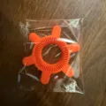 Oranje siliconen pot opener multifunctioneel antislip keukengereedschap voor flesdeksels - Oranjerood