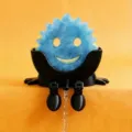 Creative sink sponge holder with cute smiley cleaning sponge, drainage design for kitchen. - Black