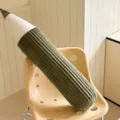 Cojín de lápiz de pana verde, cojín decorativo suave para sofá y cama cómodo. - Diámetro pequeño 18*85 cm / Verde Militar
