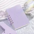 A7 quaderno con risme portatile viola pastello spirale agenda tascabile carina per studenti - Confezione da 1 / viola taro